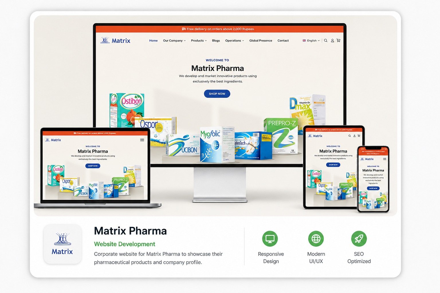 Matrix Pharma project screenshot