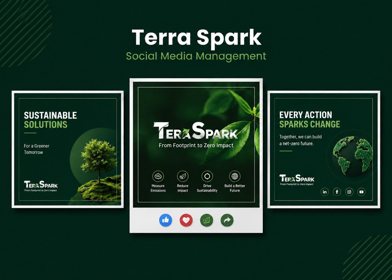 Social media management screenshot